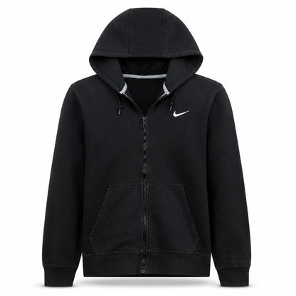 Nike Men's Black Full Zip Hoodie Size L Fleece Sportswear