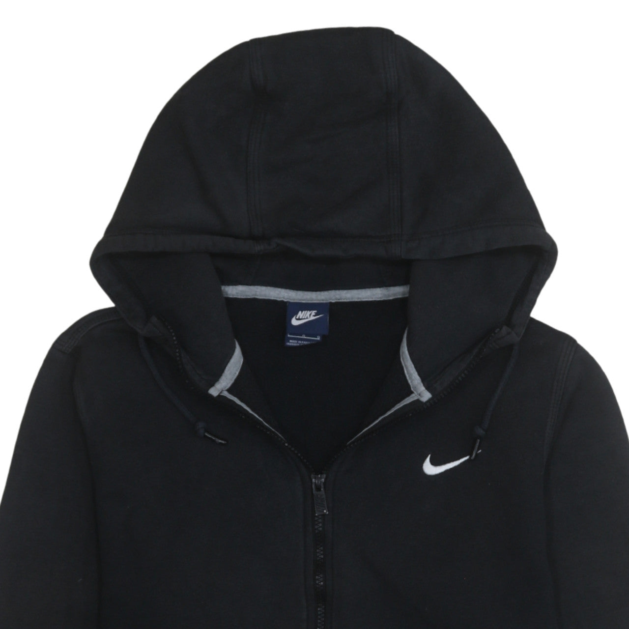Nike Men's Black Full Zip Hoodie Size L Fleece Sportswear