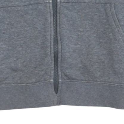 Nike Boys Grey Full Zip Hoodie Size 146cm Fleece Lined Sweatshirt