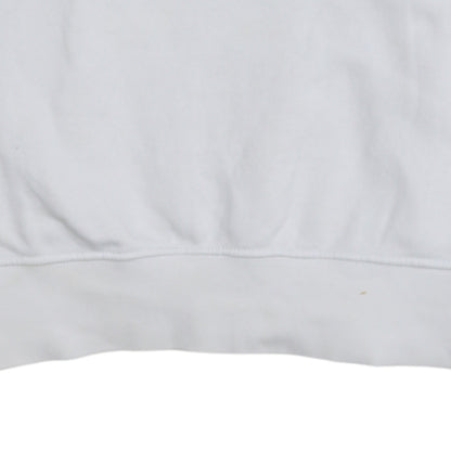 Nike Womens XS Colourblock Crew Neck Pullover Sweatshirt White Green Blue