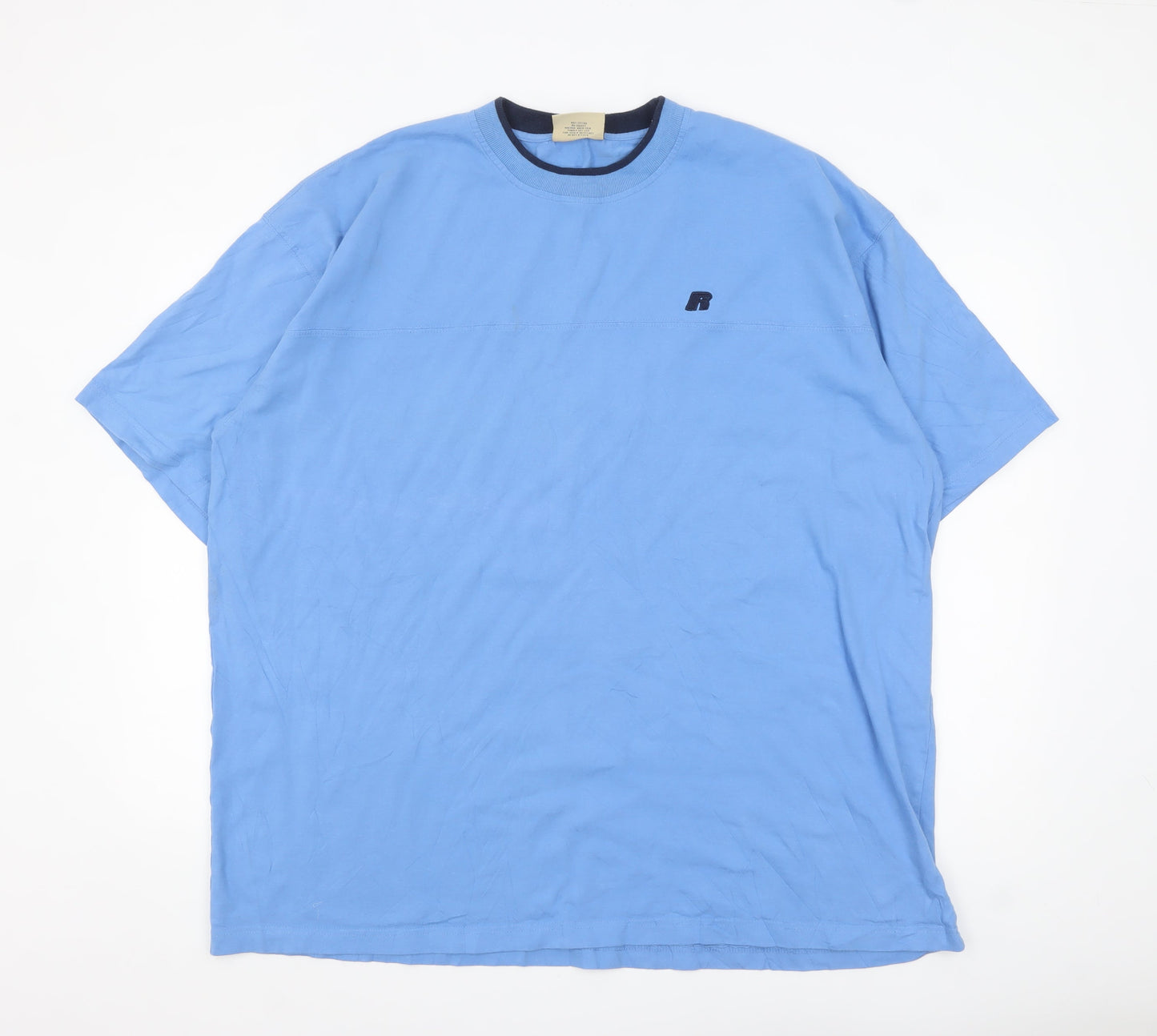 Russell Athletic Men's Blue 3XL Pro Cotton Crew Neck T-Shirt
