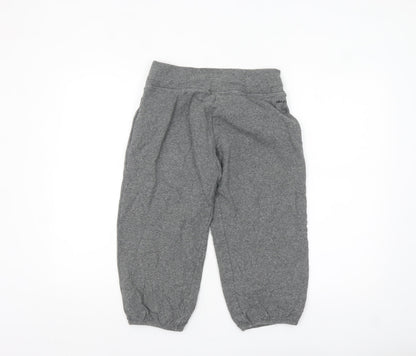 Nike Women’s Grey Dri-FIT Sweat Shorts S Regular Fit Activewear