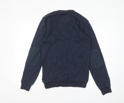 Quechua Men's Blue XS V-Neck Fleece Pullover Jumper