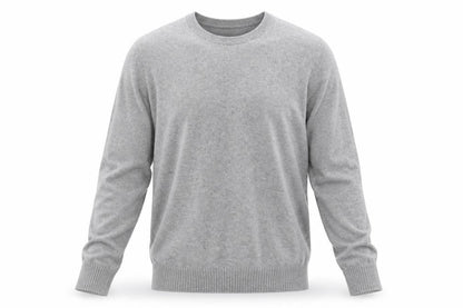 Maine New England Men's Grey Cotton Crew Neck Jumper Medium