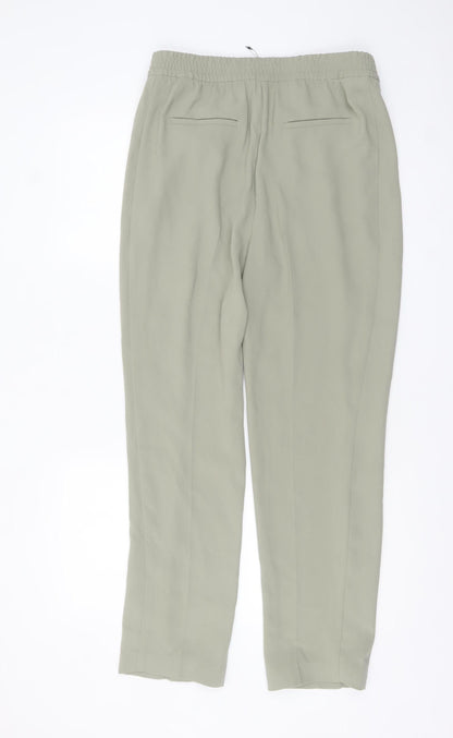 Marks and Spencer Women’s Green Size 12 Long Straight Trousers