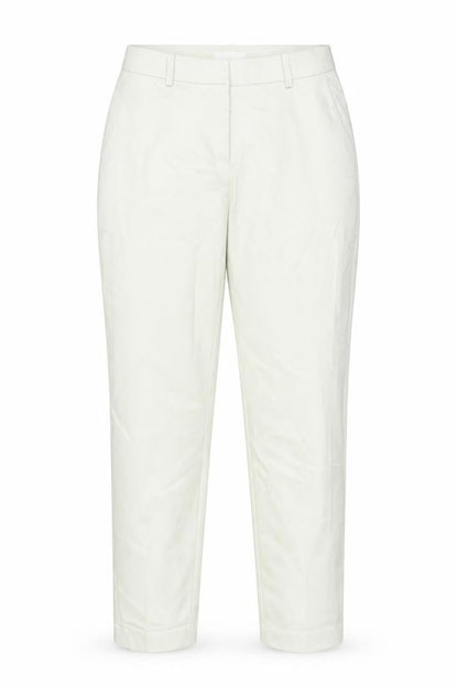 H&M Women Beige Chino Tapered Trousers Size 12 Cotton Blend