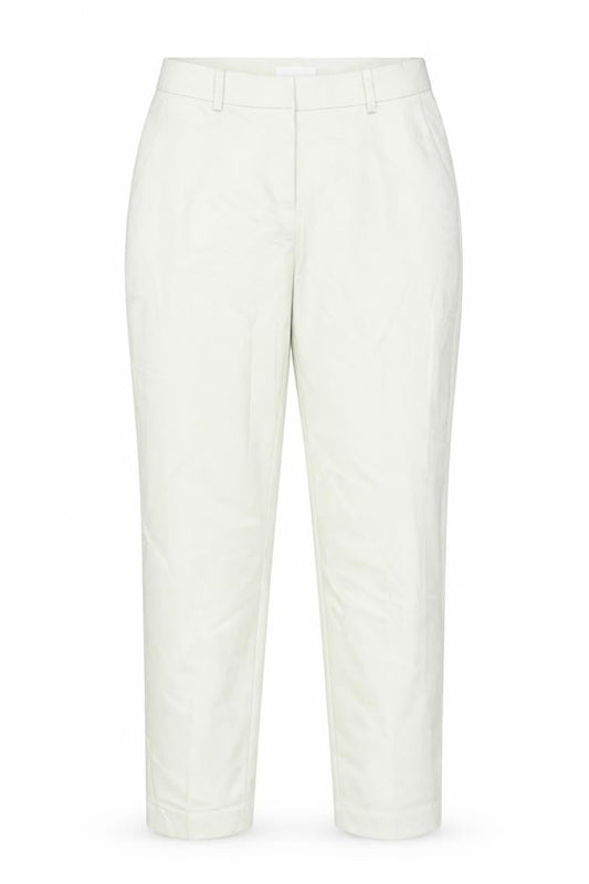 H&M Women Beige Chino Tapered Trousers Size 12 Cotton Blend