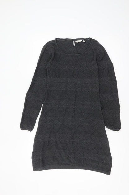 FatFace Womens Black Cotton Jumper Dress Size 8