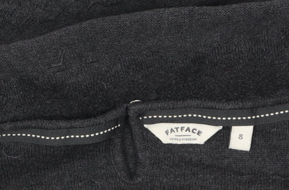 FatFace Womens Black Cotton Jumper Dress Size 8