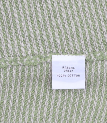 Ness Women's Green Cotton Knit Cardigan M Long Sleeve Collared