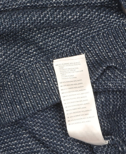 RJR John Rocha Women's Blue Cotton Knit Jumper Size 14