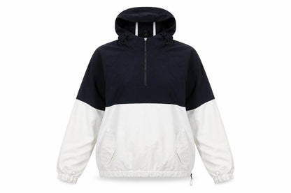 Crew Clothing Women’s Black & White Hooded Anorak Jacket Size 12