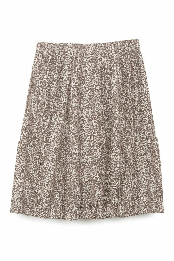 Cotswold Collections Women’s Brown Animal Print A-Line Skirt 3XL