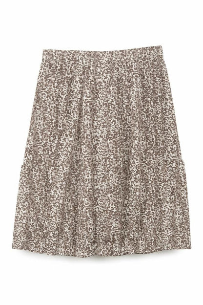 Cotswold Collections Women’s Brown Animal Print A-Line Skirt 3XL