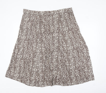 Cotswold Collections Women’s Brown Animal Print A-Line Skirt 3XL