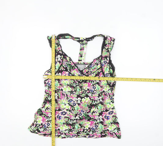Lottie Loves Women’s Multicoloured Floral Viscose Camisole Tank Top Size 20/22