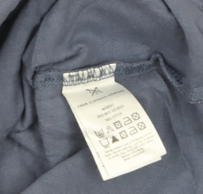 Crew Clothing Company Men's Blue Cotton Crew Neck T-Shirt M