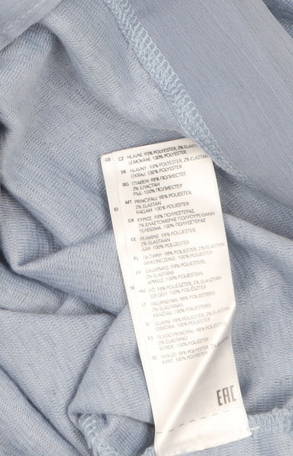 RJR John Rocha Women's Blue 3/4 Sleeve Scoop Neck Blouse Size 10