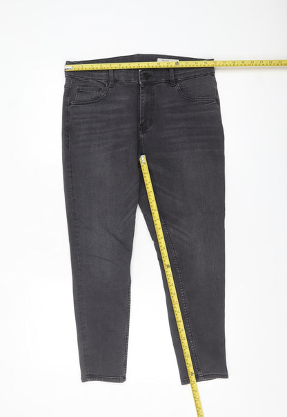 Marks and Spencer Women’s Grey Skinny Jeans Size 14 Short Denim