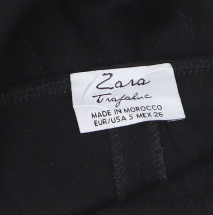 Zara Women Black Size 8 Bodycon Knee Length Sleeveless Dress