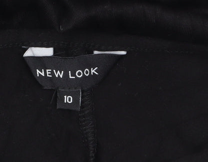 New Look Women's Black Cold Shoulder A-Line Dress Size 10