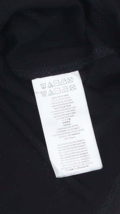 Michael Kors Womens Black Long Sleeve Wrap Blouse S