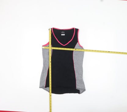 Marks and Spencer Women’s Black V-Neck Tank Top Size 12 Activewear