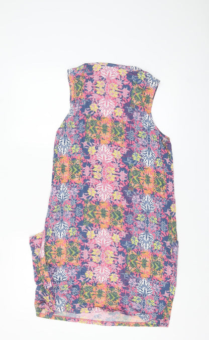 Next Women’s Multicoloured Floral Sleeveless Shift Dress Size 14