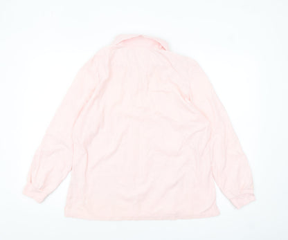 Damart Women's Pink Collared Long Sleeve Polo Shirt UK L 18/20