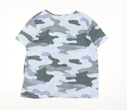 Marks and Spencer Women’s Multicoloured Camouflage T-Shirt Size 14