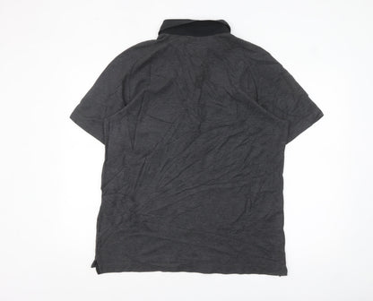 Nike Golf Dri-FIT Grey Men's L Polo Shirt Short Sleeve Logo