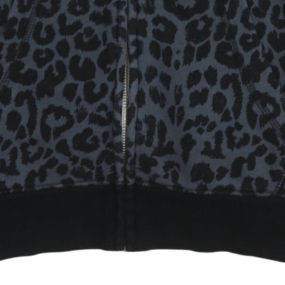 Nike Womens Black Animal Print Full Zip Hoodie Size M