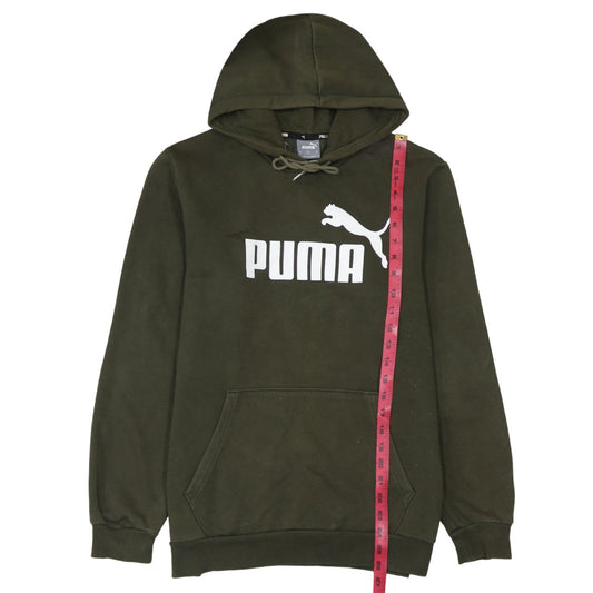 Puma Mens Green Pullover Hoodie M Regular Fit Sportswear