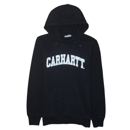 Carhartt Men's Black Small Pullover Hoodie Cotton Logo Sweatshirt