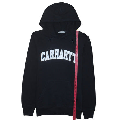 Carhartt Men's Black Small Pullover Hoodie Cotton Logo Sweatshirt