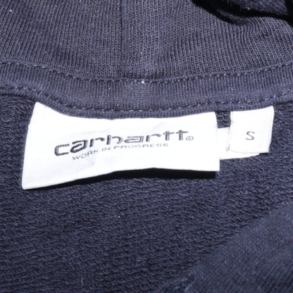 Carhartt Men's Black Small Pullover Hoodie Cotton Logo Sweatshirt