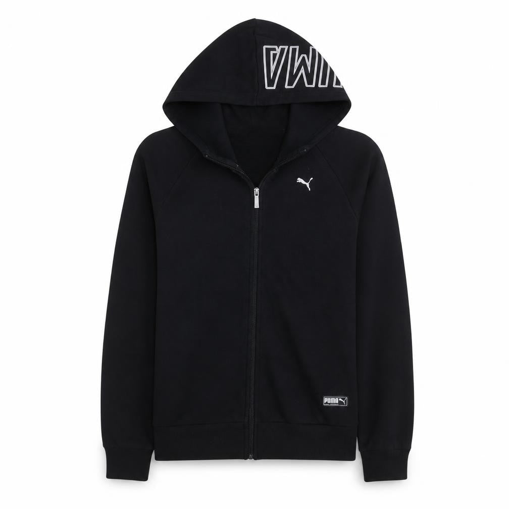 Puma Men's Black Full Zip Hoodie Size S Sports Fleece