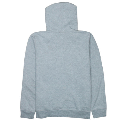 GAP Women Grey Pullover Hoodie L Logo Cotton Blend Casual