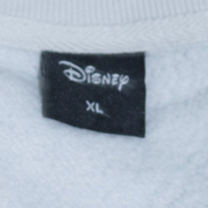 Disney Women White Multicoloured XL Pullover Sweatshirt with Mickey & Friends Print