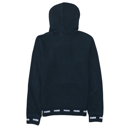 Puma Mens Black XS Pullover Hoodie Logo Fleece Sweatshirt
