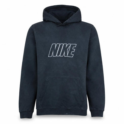 Nike Men’s Black Pullover Hoodie M Regular Fit Logo Fleece Sweatshirt