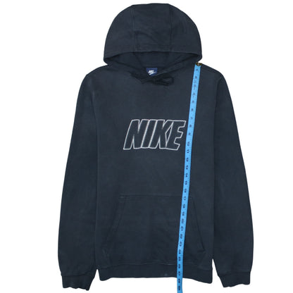 Nike Men’s Black Pullover Hoodie M Regular Fit Logo Fleece Sweatshirt