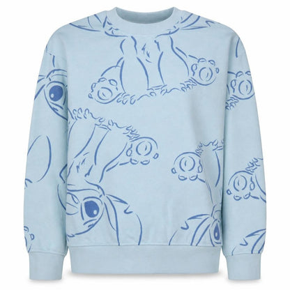 Disney Primark Women Blue Stitch Crew Neck Sweatshirt XS