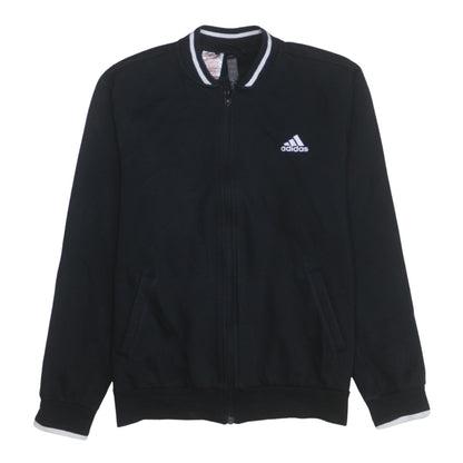 Adidas Boys Black Full Zip Logo Sweatshirt Size 13-14 Years