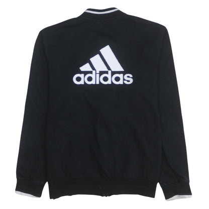 Adidas Boys Black Full Zip Logo Sweatshirt Size 13-14 Years