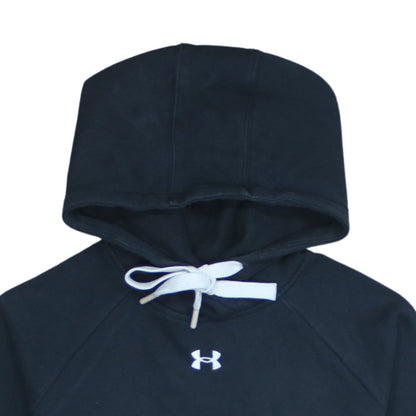 Under Armour Men's Black Pullover Hoodie M Relaxed Fit Fleece