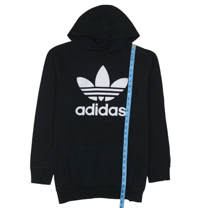 Adidas Men's Black XL Pullover Hoodie with Trefoil Logo
