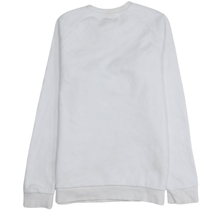 adidas Men's White Crew Neck Pullover Sweatshirt Size S