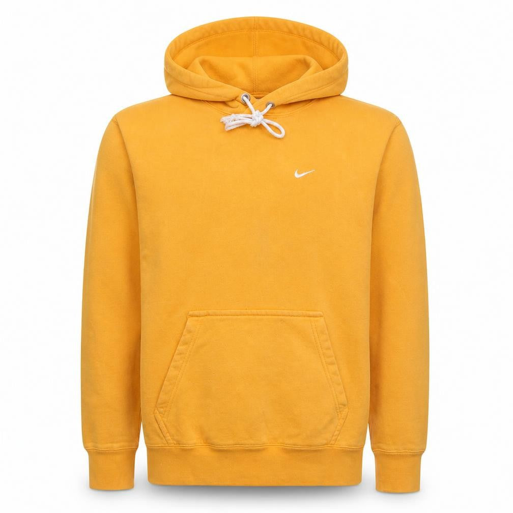 Nike Men's Yellow Pullover Hoodie XS Regular Fit Sportswear