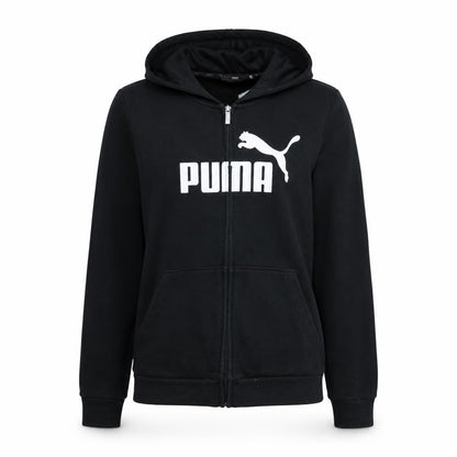 Puma Women's Black Size 12 Full Zip Hoodie Sweatshirt